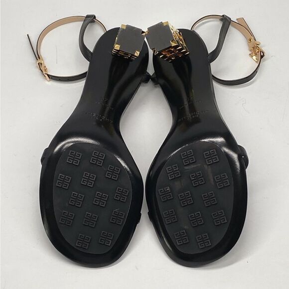Givenchy G Cube Sculptural Heel Leather Sandals size 37 - Picture 12 of 13